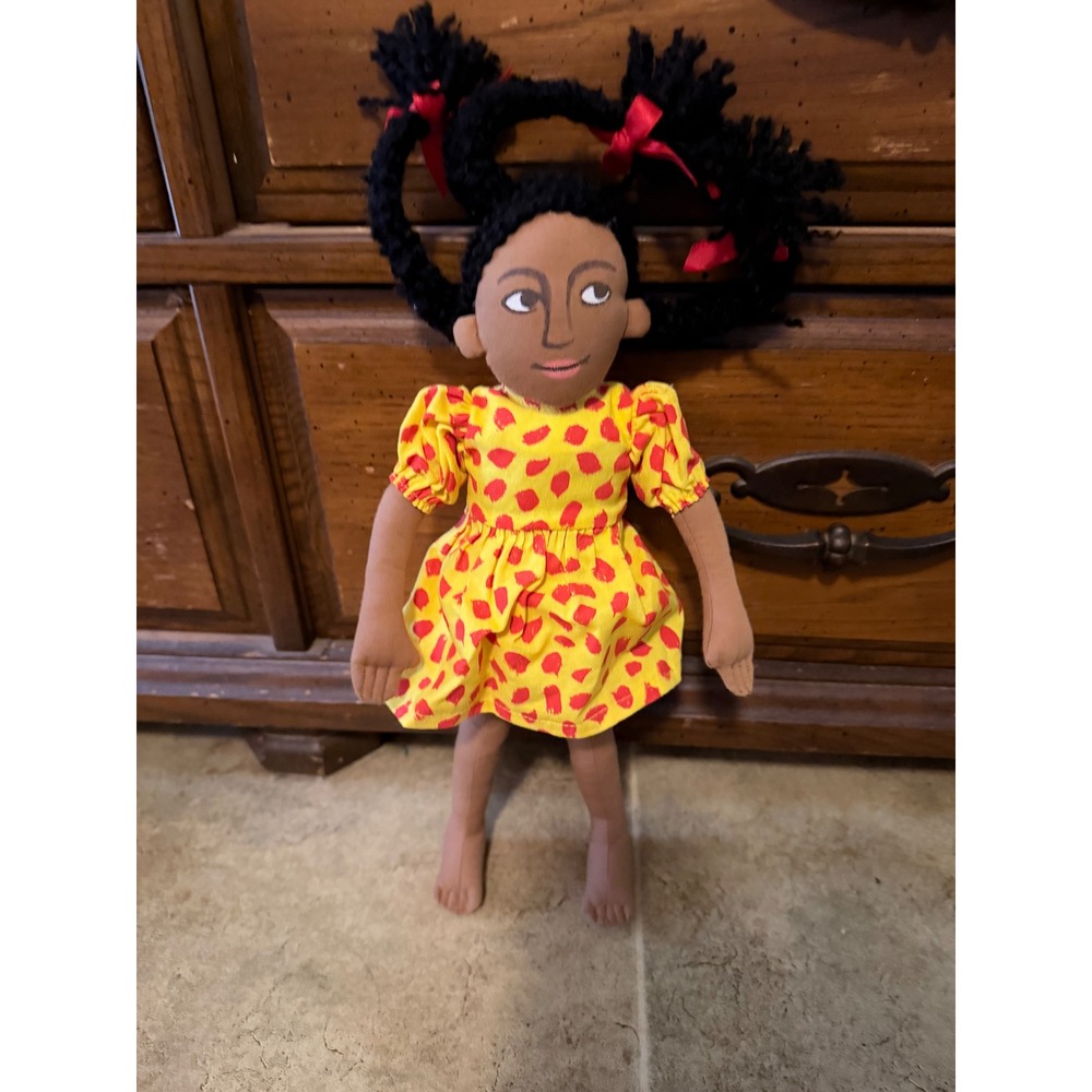 Vintage 1994 Faith Ringgold Tar Beach Cassie Cloth Doll Soft Plush Toy Figure